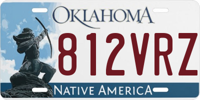 OK license plate 812VRZ