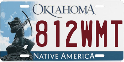 OK license plate 812WMT