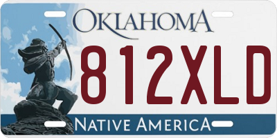 OK license plate 812XLD