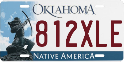 OK license plate 812XLE