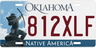 OK license plate 812XLF