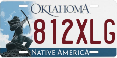 OK license plate 812XLG