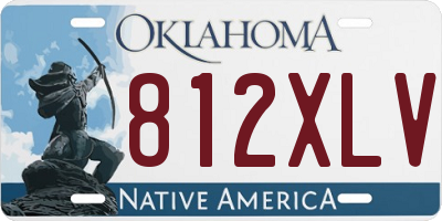 OK license plate 812XLV