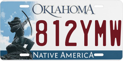 OK license plate 812YMW
