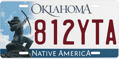 OK license plate 812YTA