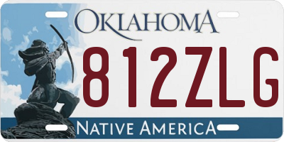 OK license plate 812ZLG