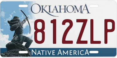 OK license plate 812ZLP