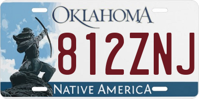 OK license plate 812ZNJ