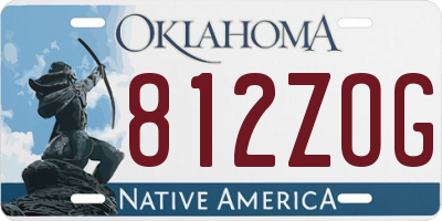 OK license plate 812ZOG