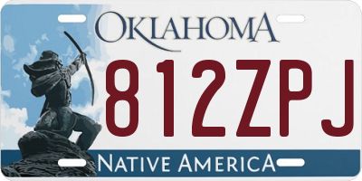OK license plate 812ZPJ