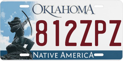 OK license plate 812ZPZ