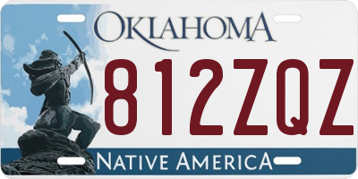 OK license plate 812ZQZ