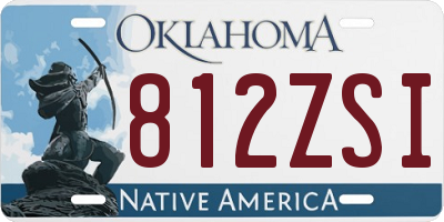 OK license plate 812ZSI