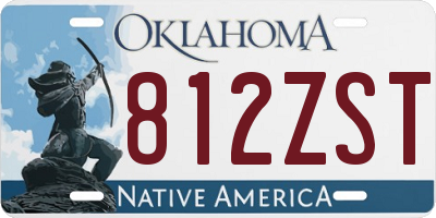 OK license plate 812ZST