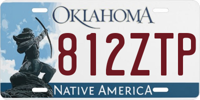 OK license plate 812ZTP