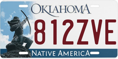 OK license plate 812ZVE