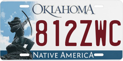 OK license plate 812ZWC