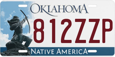 OK license plate 812ZZP