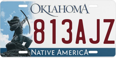 OK license plate 813AJZ