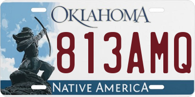 OK license plate 813AMQ