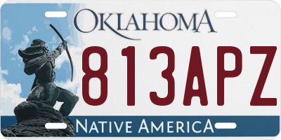 OK license plate 813APZ