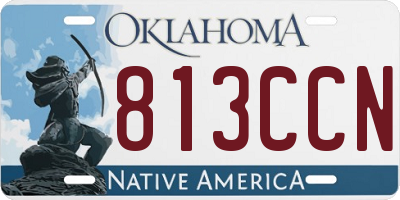 OK license plate 813CCN