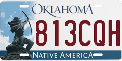 OK license plate 813CQH