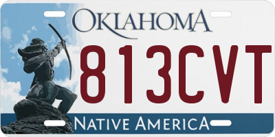 OK license plate 813CVT