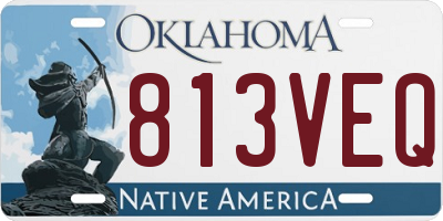 OK license plate 813VEQ
