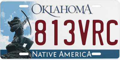 OK license plate 813VRC