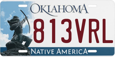OK license plate 813VRL
