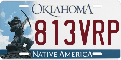 OK license plate 813VRP