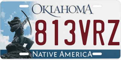 OK license plate 813VRZ