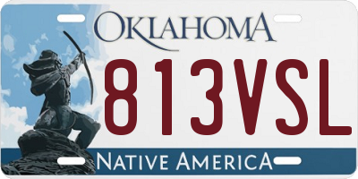 OK license plate 813VSL