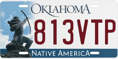 OK license plate 813VTP