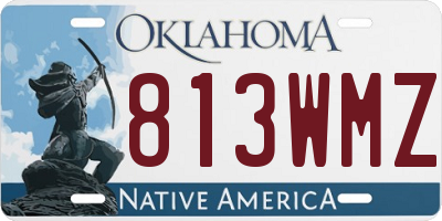 OK license plate 813WMZ