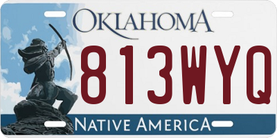 OK license plate 813WYQ