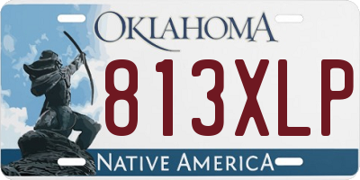 OK license plate 813XLP