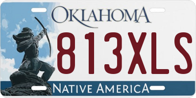 OK license plate 813XLS