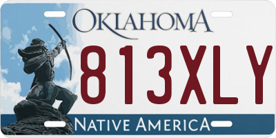 OK license plate 813XLY