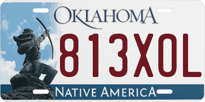 OK license plate 813XOL