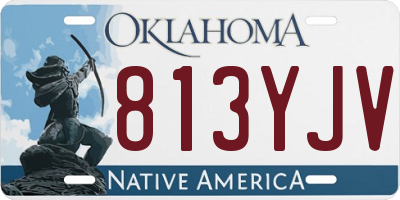 OK license plate 813YJV