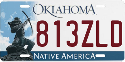 OK license plate 813ZLD