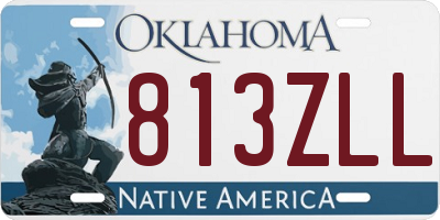 OK license plate 813ZLL