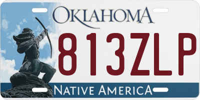 OK license plate 813ZLP