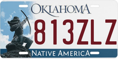 OK license plate 813ZLZ