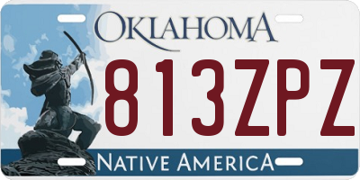 OK license plate 813ZPZ
