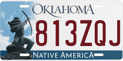 OK license plate 813ZQJ