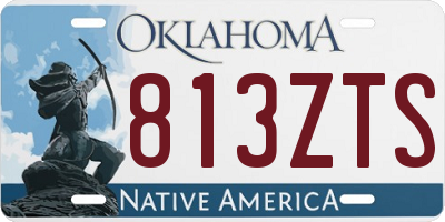 OK license plate 813ZTS