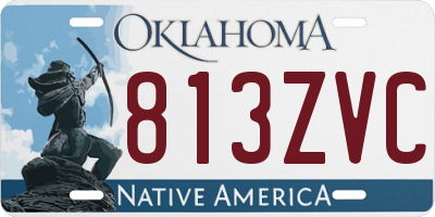 OK license plate 813ZVC